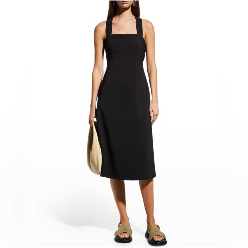 ▪️NWT Theory Crossback Precision Ponte Midi Dress